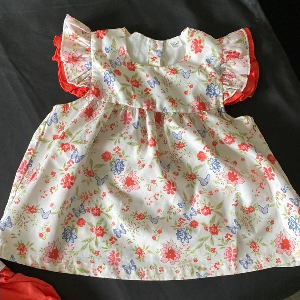 Floral Dress and Matching Shorts Set